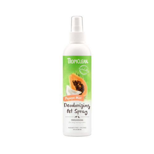 TropiClean Papaya Mist Deodorizing Spray for Pets, 8oz 1